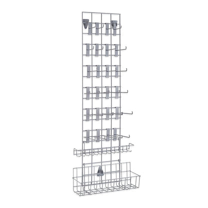Grey Grid Mesh Storage Kit With 26 Accessories