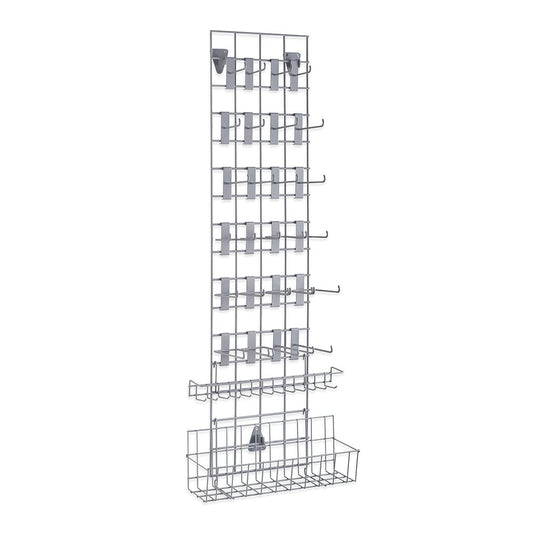 Grey Grid Mesh Storage Kit With 26 Accessories