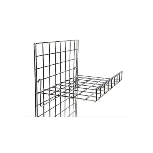 Straight Wire Shelf With Lip For Grid Mesh Panels