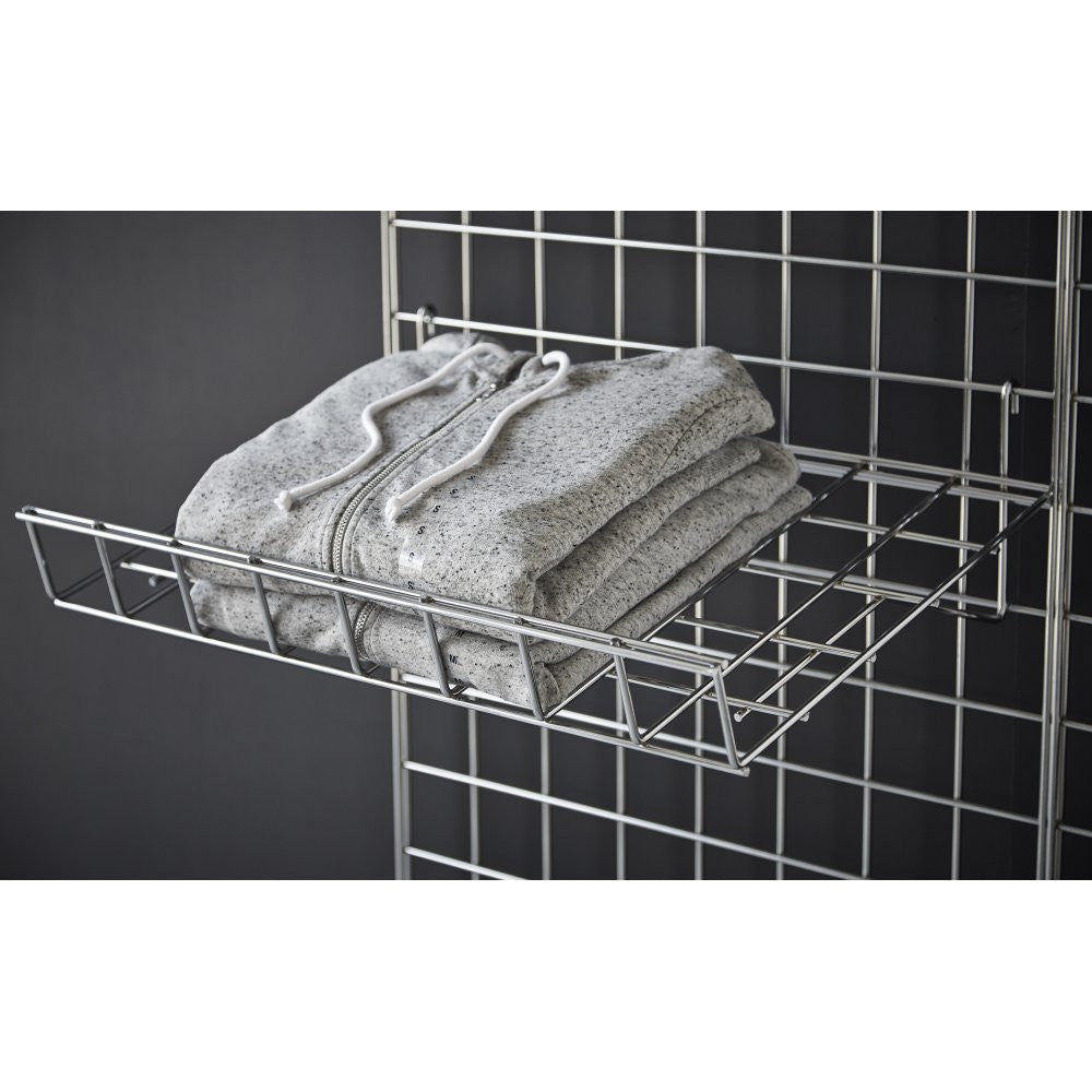 Sloping Wire Shelf With Lip For Grid Mesh Panels