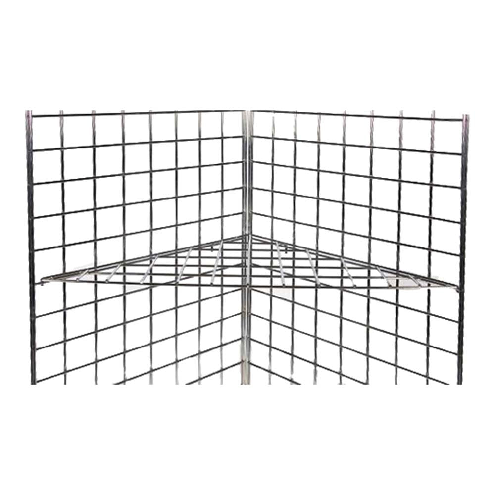 Triangular Shelf For Grid Mesh Panels