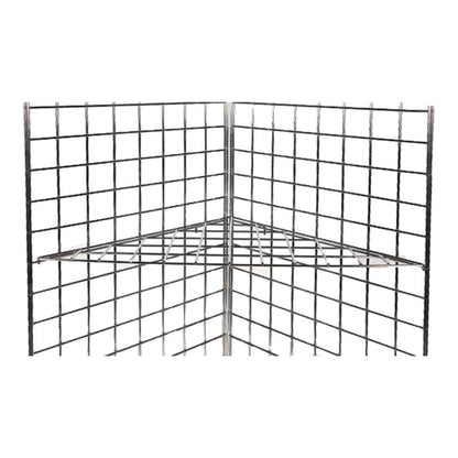 Triangular Shelf For Grid Mesh Panels