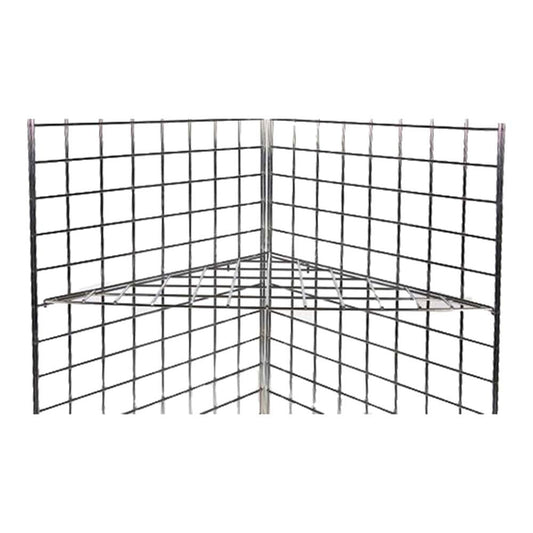 Triangular Shelf For Grid Mesh Panels