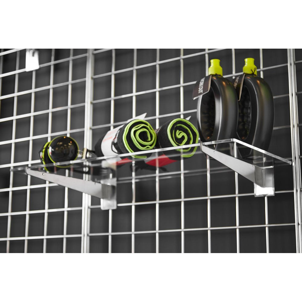 Shelf Bracket For Grid Mesh Panels - Single