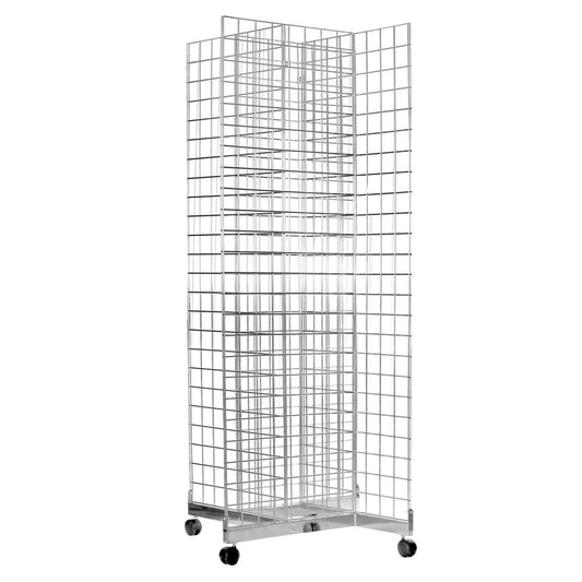 Four-Way Gridwall Mesh Stand - W610 x D610 mm