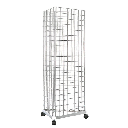 Three-Way Gridwall Mesh Stand - W610 x D610 mm