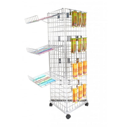Three-Way Gridwall Mesh Stand - W610 x D610 mm