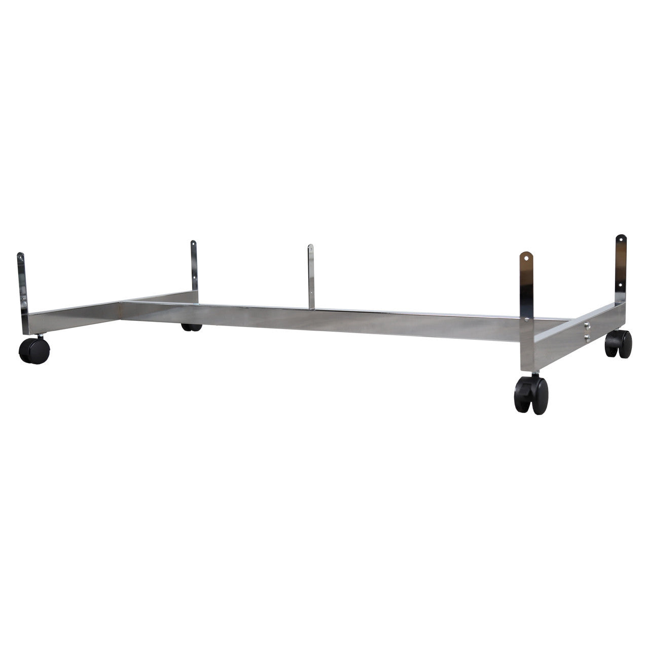 Chrome Grid Mesh 'H' Stand Gondola Stand - W1290 x D624 mm
