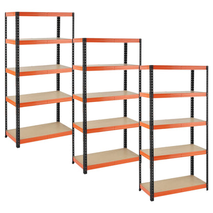 3 x Multipurpose Freestanding Shelving Units - Up to 250Kg UDL Per Shelf - H1800 x W900 x D400 mm