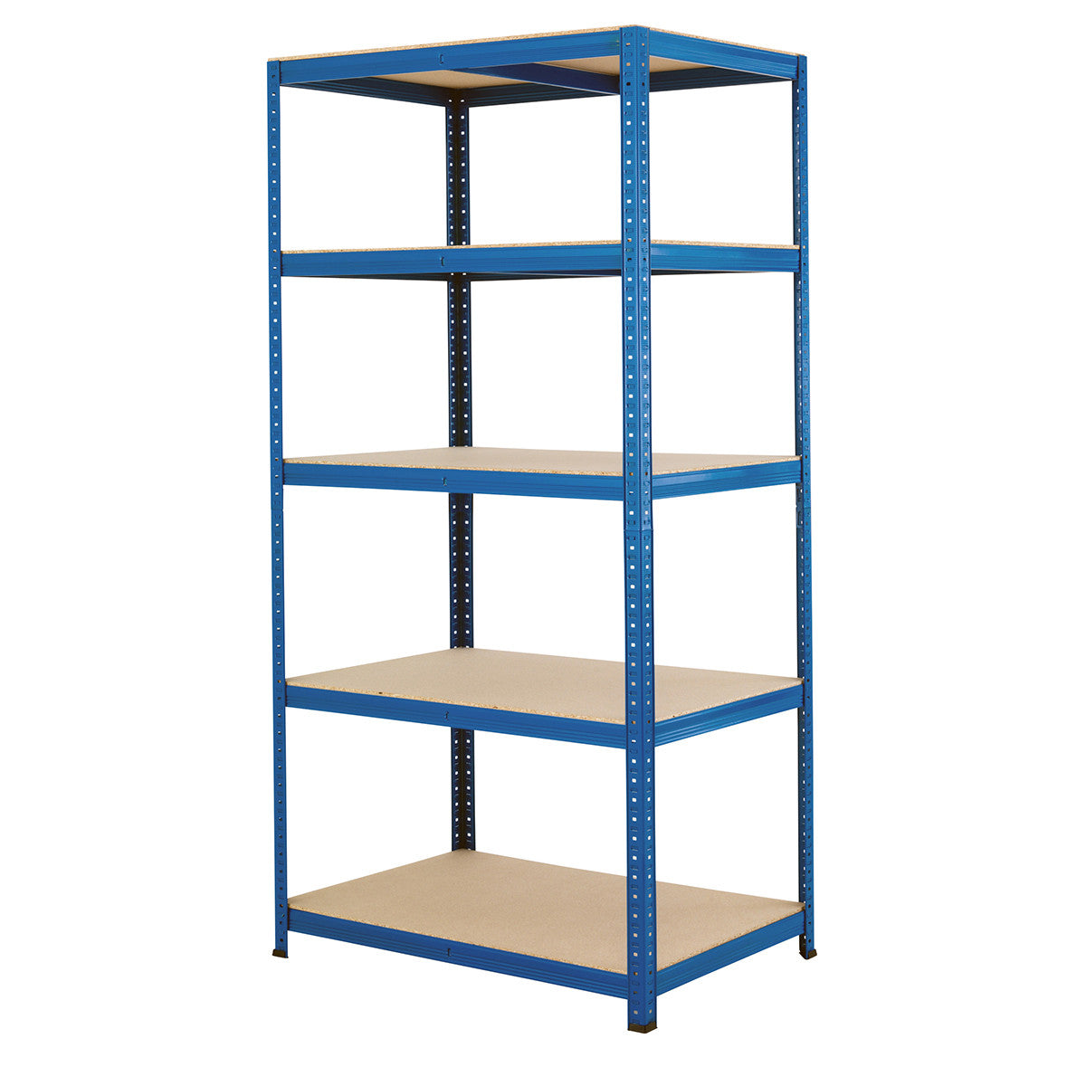 5 x Multipurpose Economy Shelving Units - Blue - H1780 x W900 x D600 mm