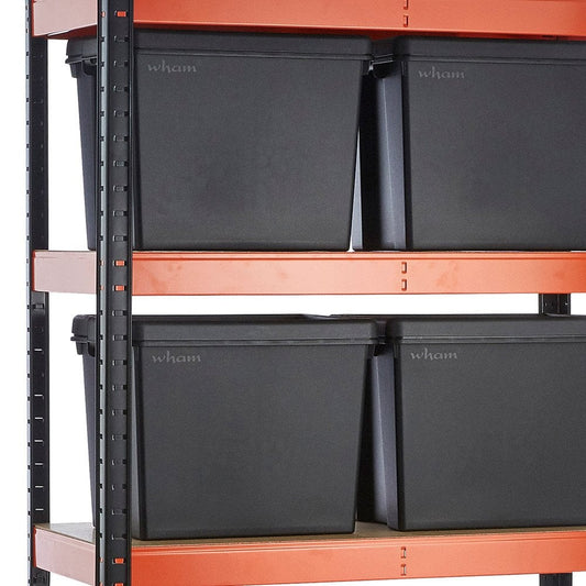 Multipurpose Freestanding Shelving plus 8 Boxes - 250Kg UDL/shelf - H1800 x W900 x D400mm
