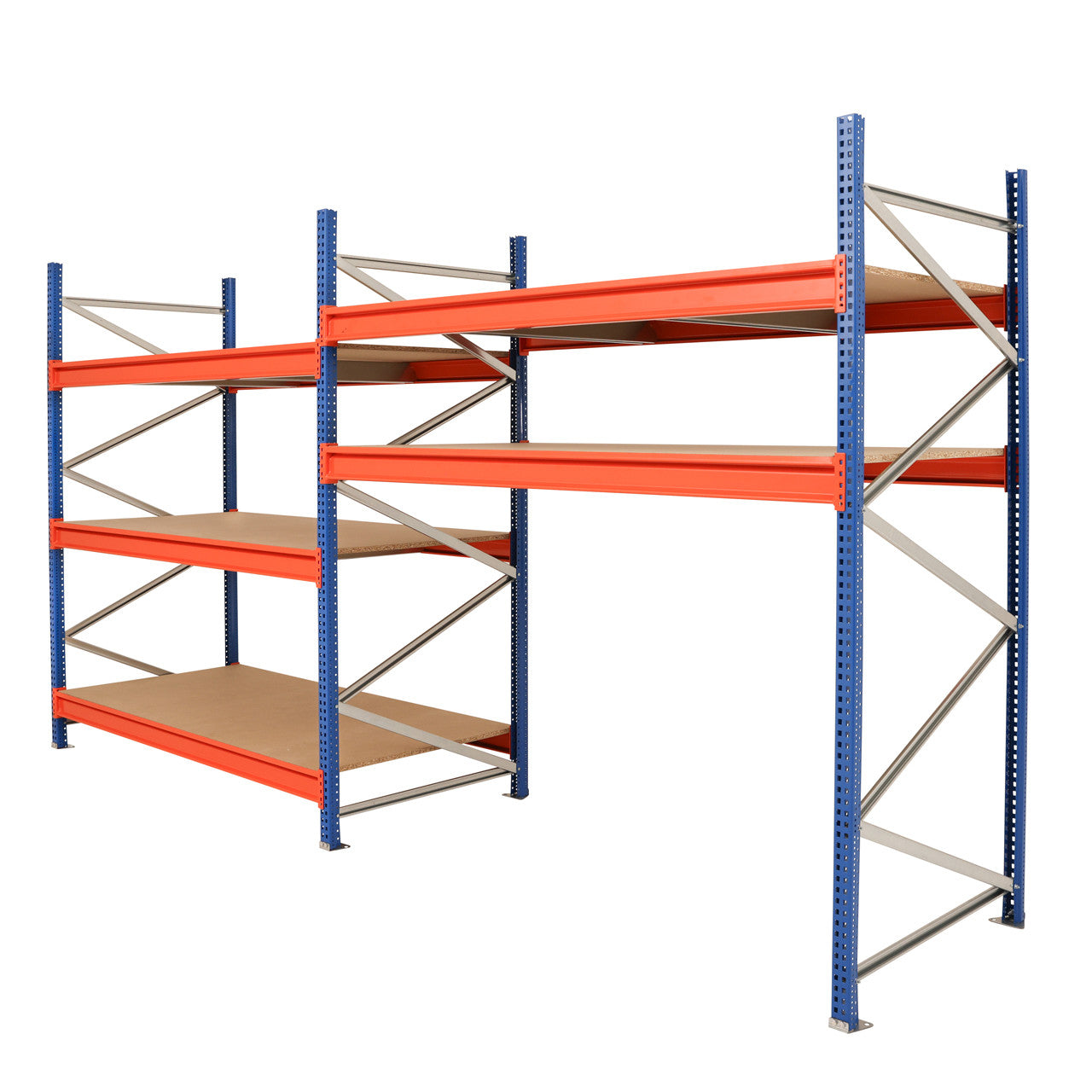 Longspan Warehouse Racking Chipboard Shelf Level - Depth: 900mm - Up to 1100kg UDL/Shelf