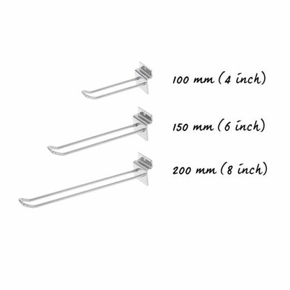 8-Inch Slatwall Euro Hook - 200mm