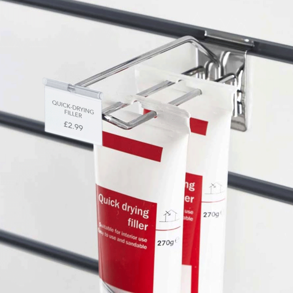 Pack of 10 Tag Clips for Overarms Hooks & Wire Shelves