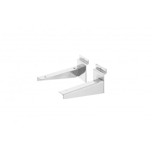 Pair of Slatwall Wooden Shelf Brackets - 150mm