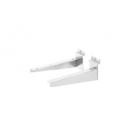 Pair of Slatwall Wooden Shelf Brackets - 200mm