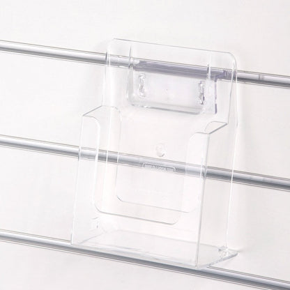Clear Leaflet Holder/Dispenser for Slatwall