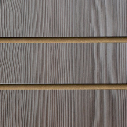 Pino Grey Slatwall Panel - 100mm Centres - 18mm MDF