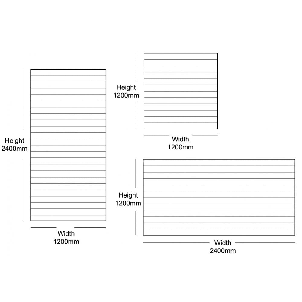 Black Slatwall Panel - 100mm Centres - 18mm MDF