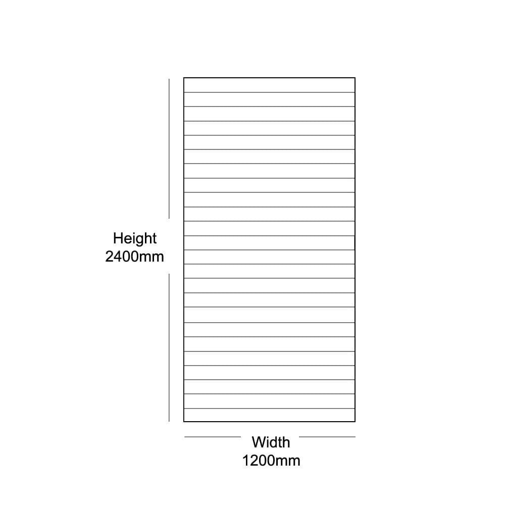 Red Slatwall Panel - 100mm Centres - 18mm MDF