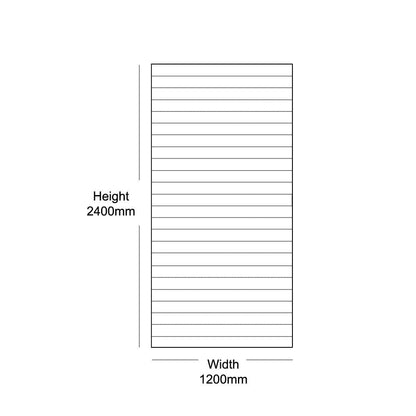 Blue Slatwall Panel - 100mm Centres - 18mm MDF