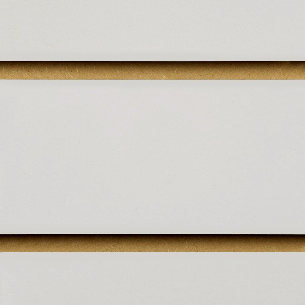Grey  Slatwall Panel - 100mm Centres - 18mm MDF
