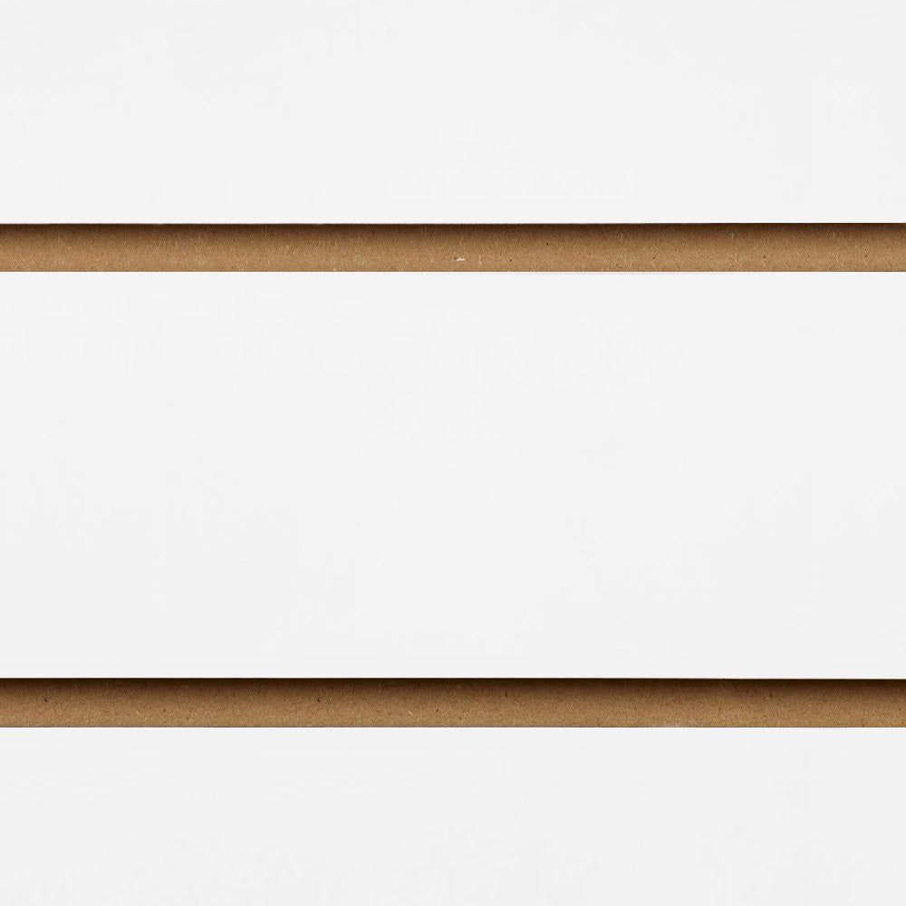 White Slatwall Panel - 100mm Centres - 18mm MDF