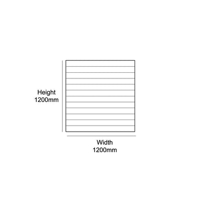 Unfinished Slatwall Panel - 100mm Centres - 18mm MDF