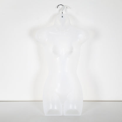White Frosted Hanging Body Form - Female - H870mm