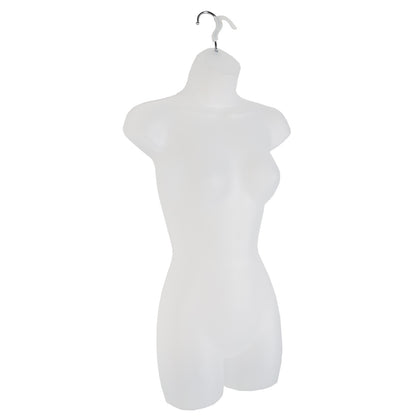 White Frosted Hanging Body Form - Female - H870mm