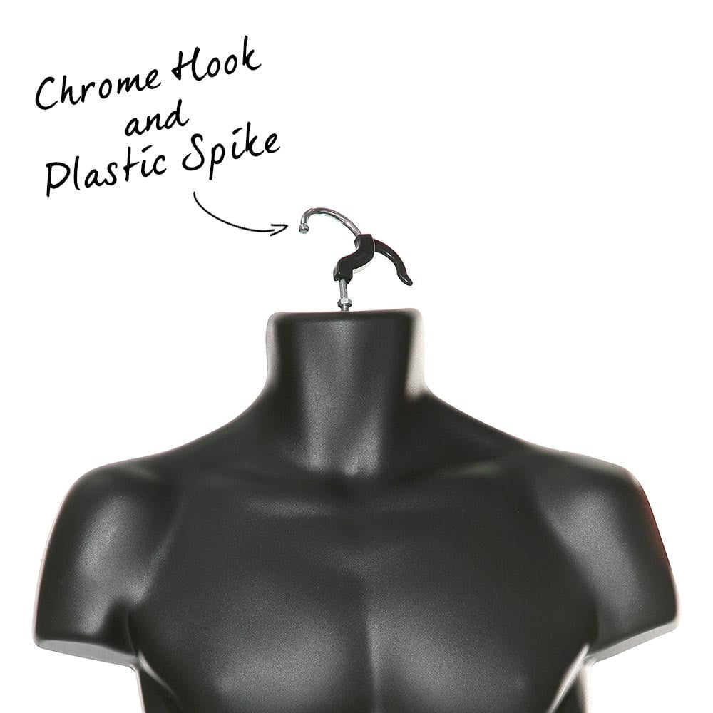Black Hanging Body Form - Male - H960mm