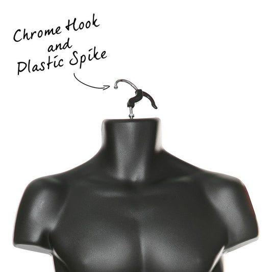 Black Hanging Body Form - Male - H960mm