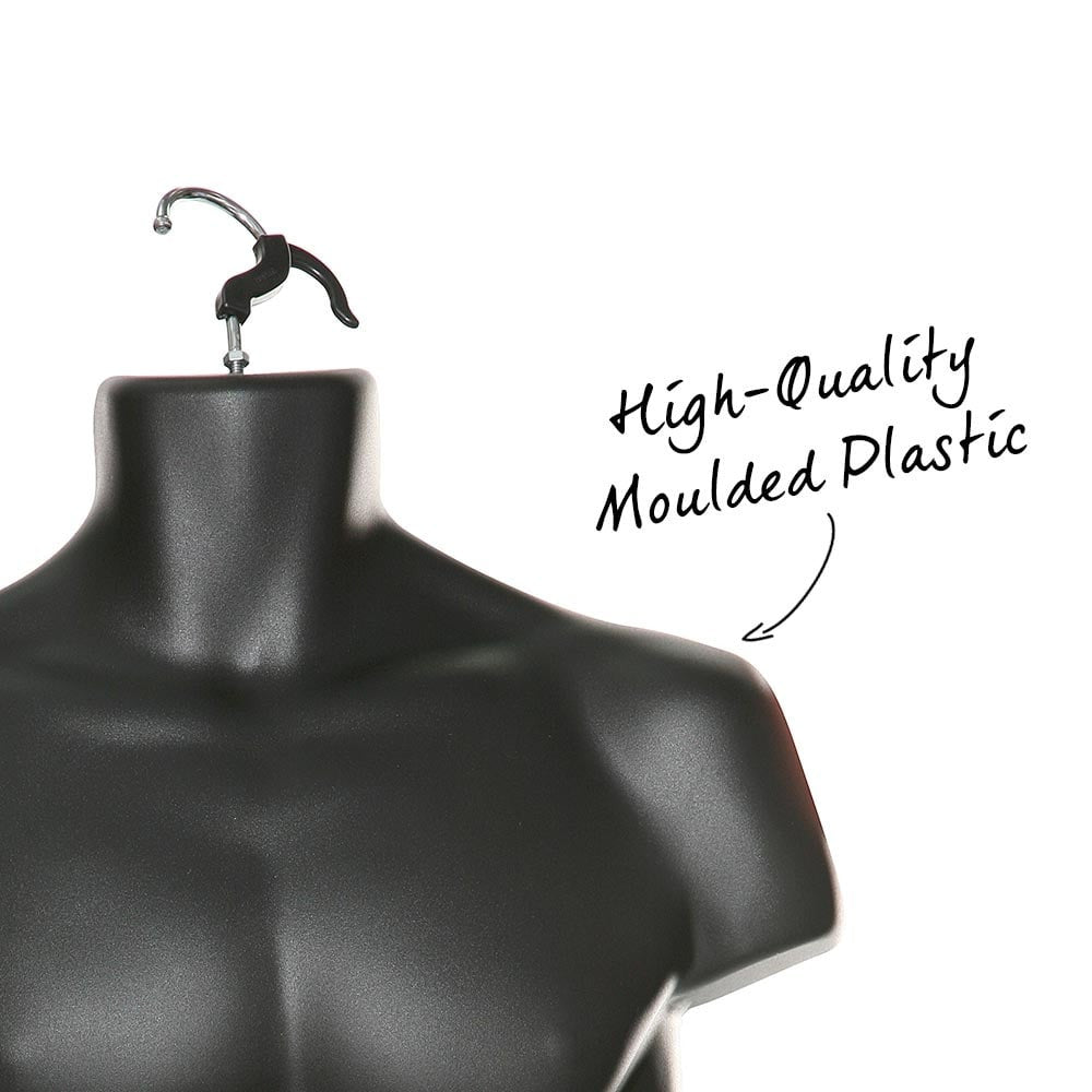 Black Hanging Body Form - Male - H960mm