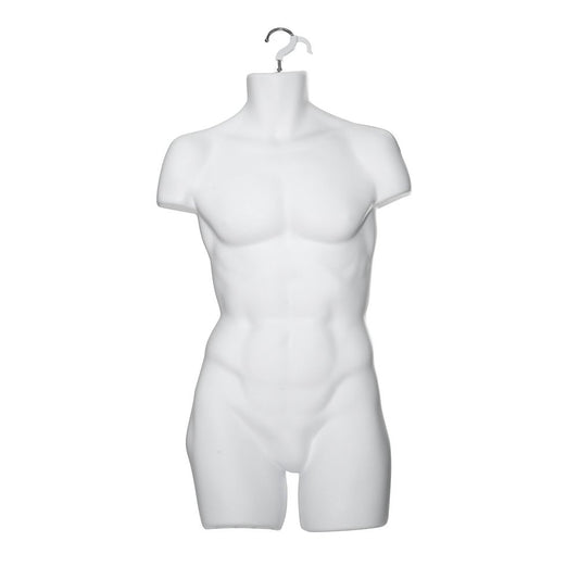 White Hanging Body Form - Male - H960mm