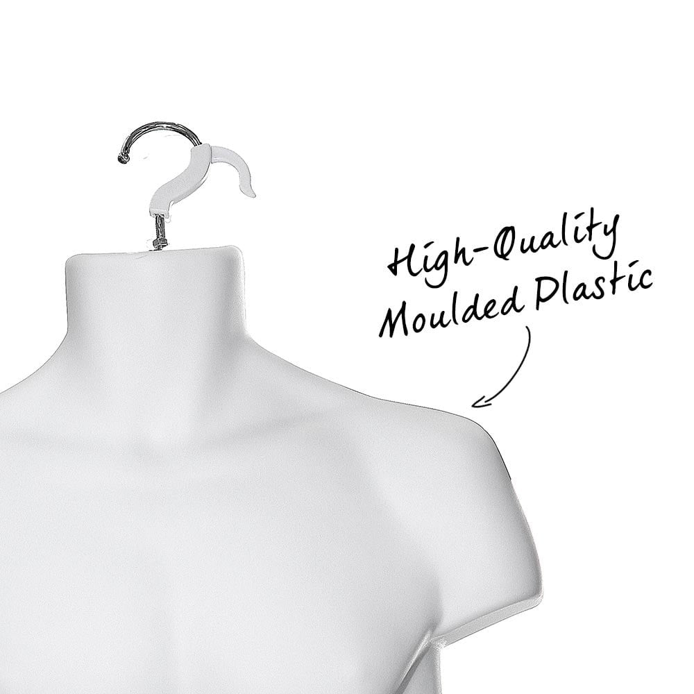 White Hanging Body Form - Male - H960mm