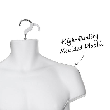 White Hanging Body Form - Male - H960mm