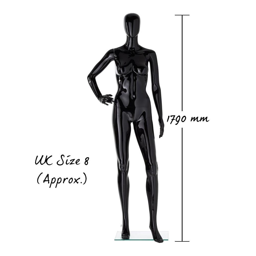 Vibe Mannequin 06 - Female - Gloss Black