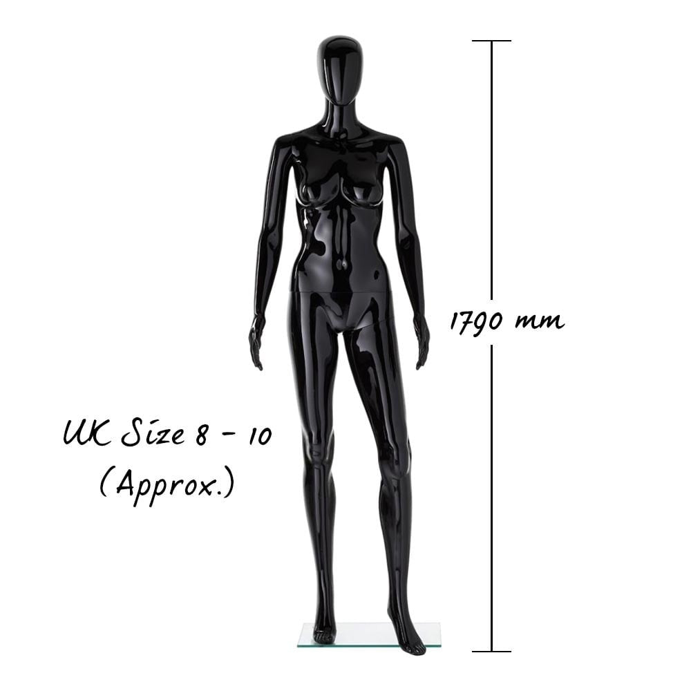 Vibe Mannequin 02 - Female - Gloss Black