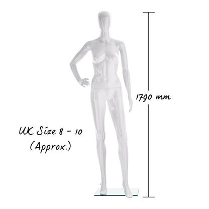 Vibe Mannequin 05 - Female - Gloss White