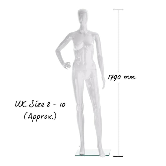 Vibe Mannequin 05 - Female - Gloss White