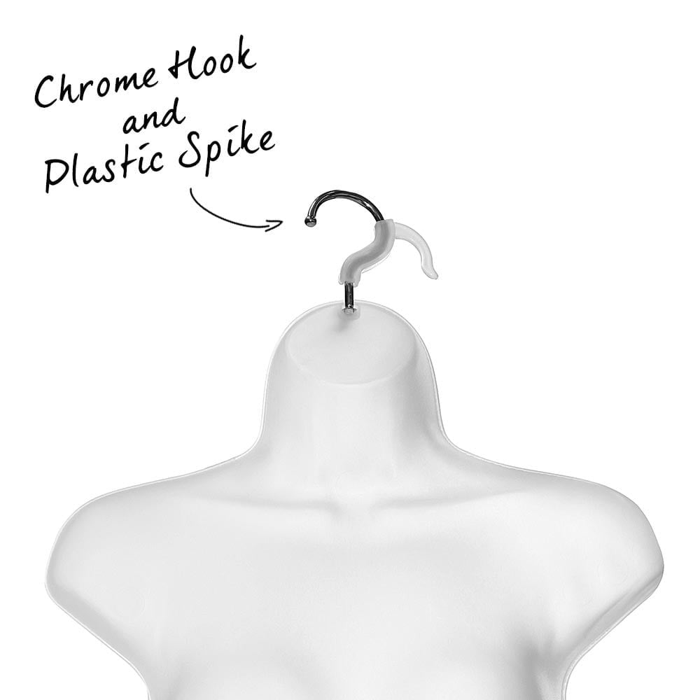 10 x White Frosted Hanging Body Forms - Female - H870mm