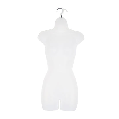 10 x White Frosted Hanging Body Forms - Female - H870mm