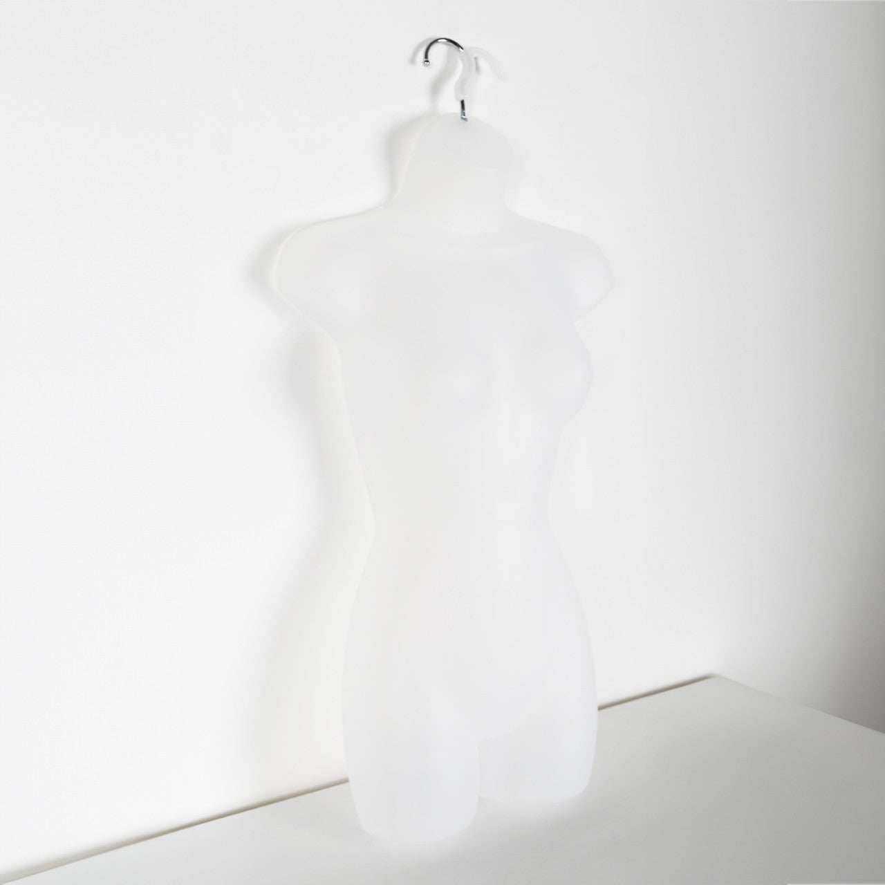 10 x White Frosted Hanging Body Forms - Female - H870mm