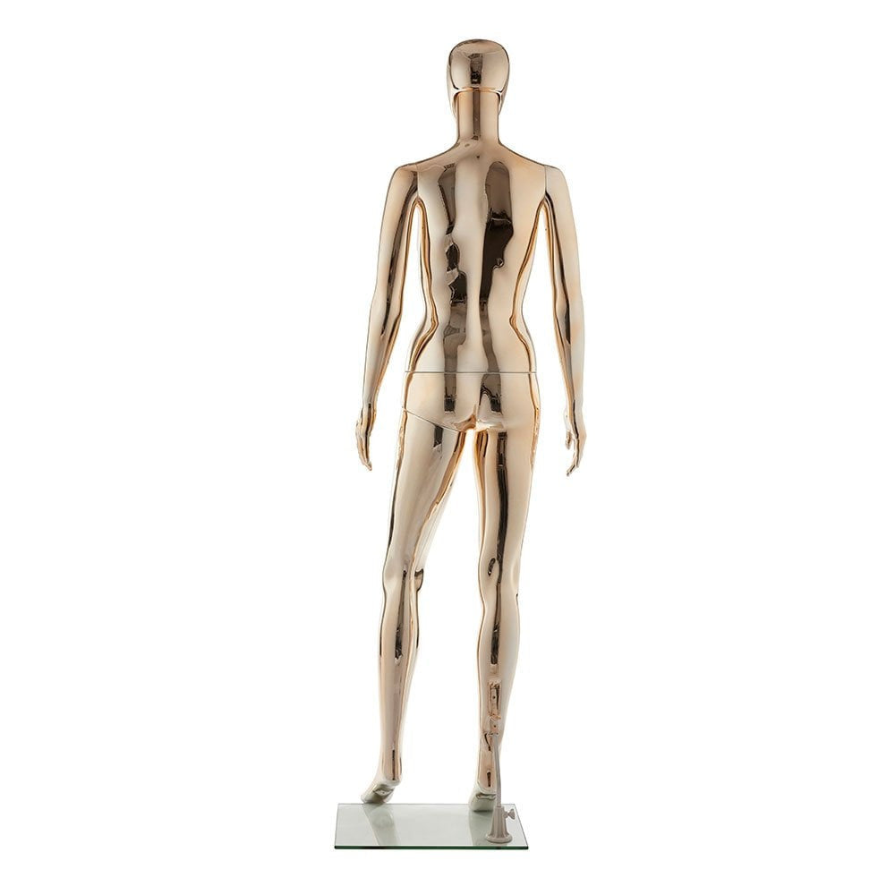 Faceless Mannequin 03 - Female - Metallic Pale Rose Gold - Eco-Friendly Plastic