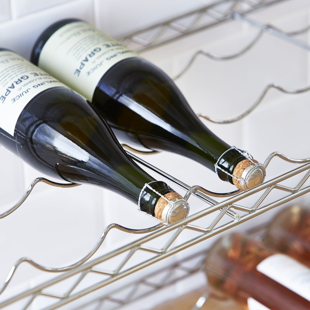 Wine Rack Shelf for Chrome Wire Shelving - W900 x D350mm