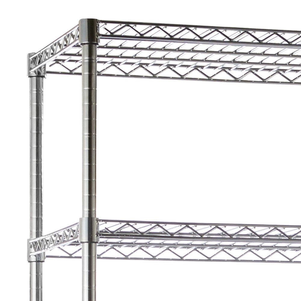 8 Tier Heavy Duty Chrome Wire Shelving Unit - H2400 x W900 x D450mm