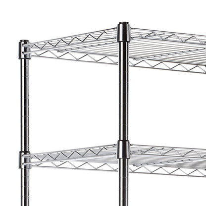 8 Tier Chrome Wire Shelving Unit - H1800 x D450mm