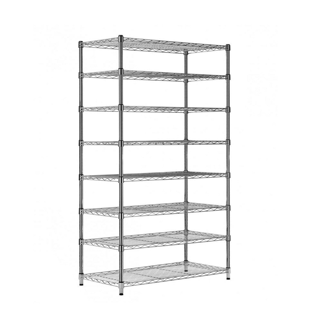 8 Tier Chrome Wire Shelving Unit - H1800 x D450mm
