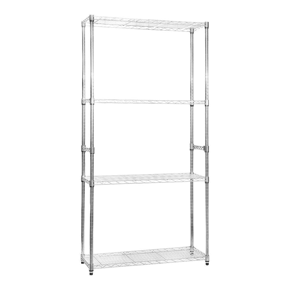 Side or Rear Support Rail for Chrome Wire Shelving