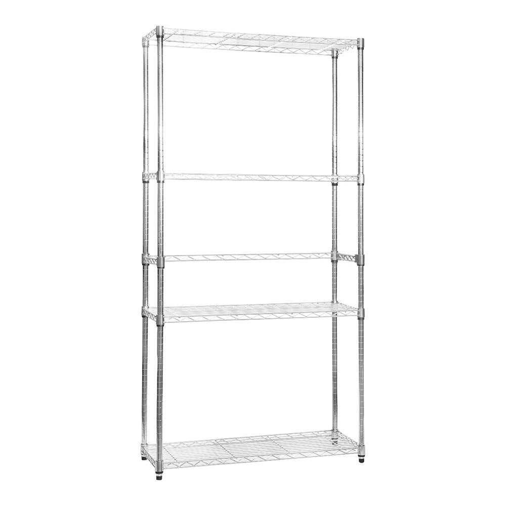 Side or Rear Support Rail for Chrome Wire Shelving
